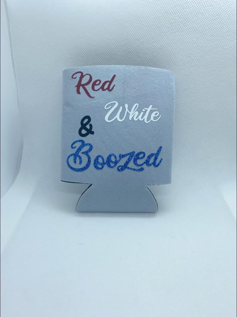 Red White & Boozed Koozie
