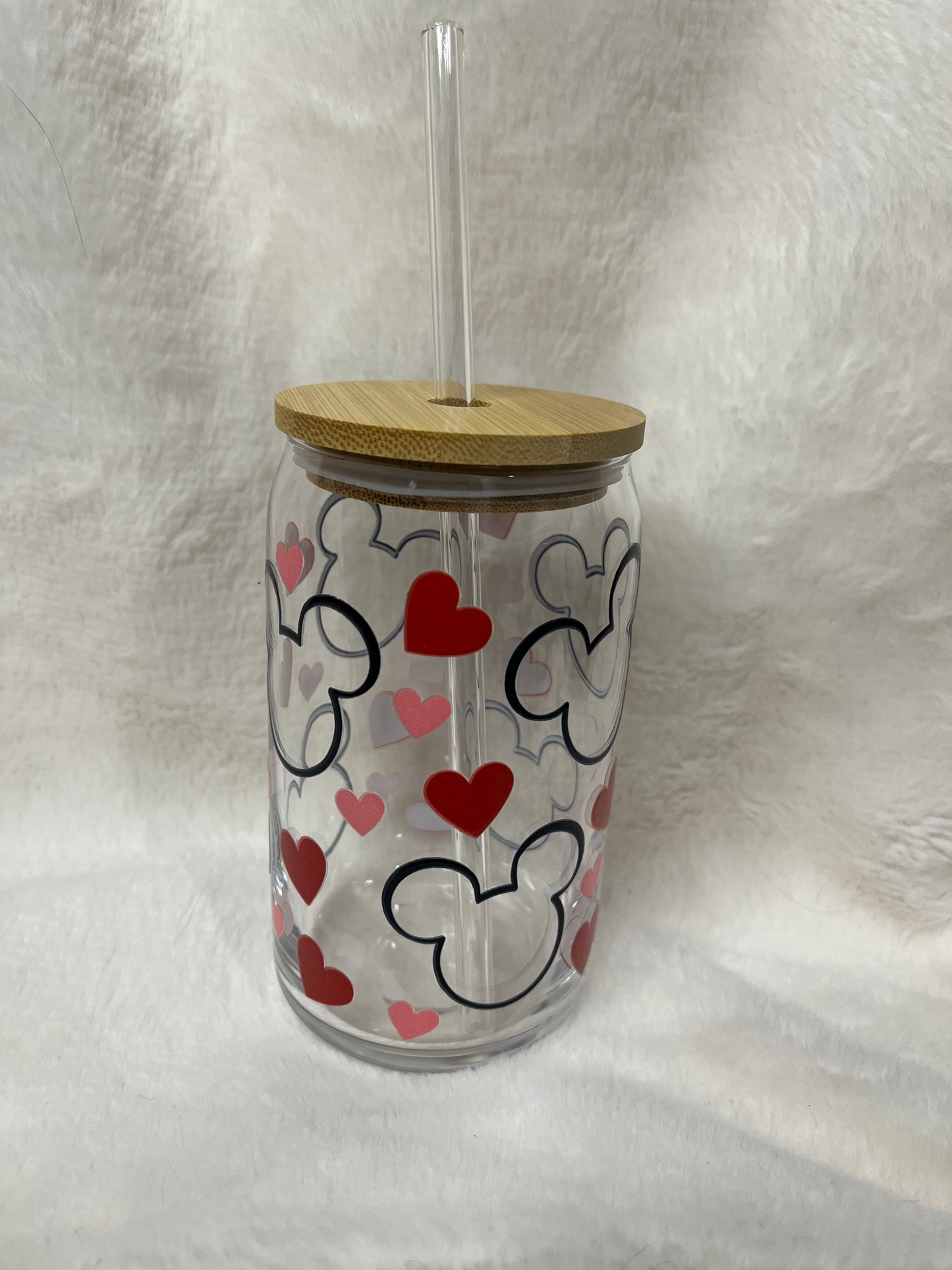 Mickey ear and hearts