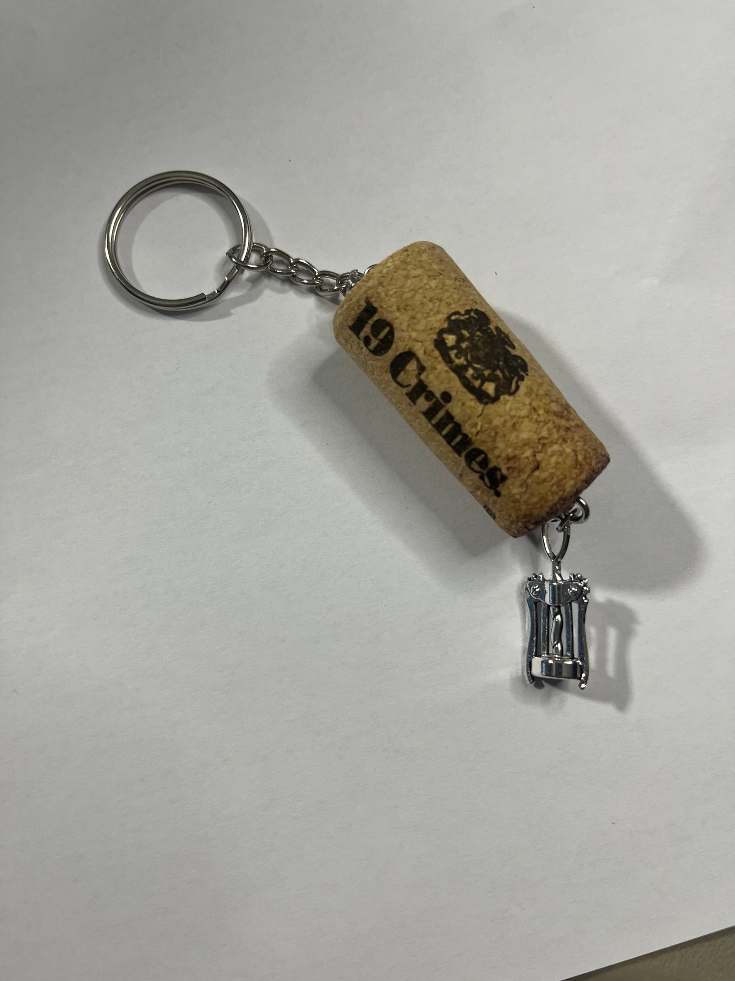 WINE CORK KEYCHAIN