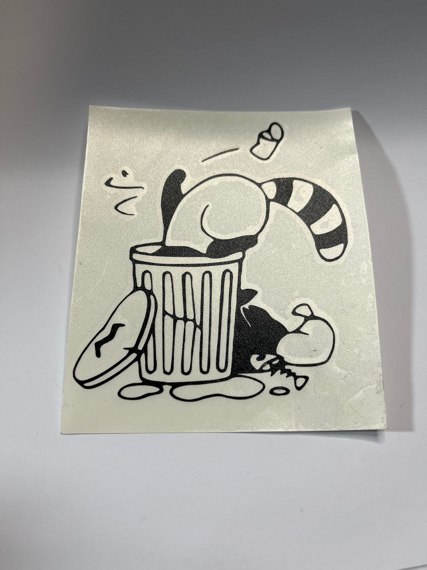 RACCOON TRASH DIVING