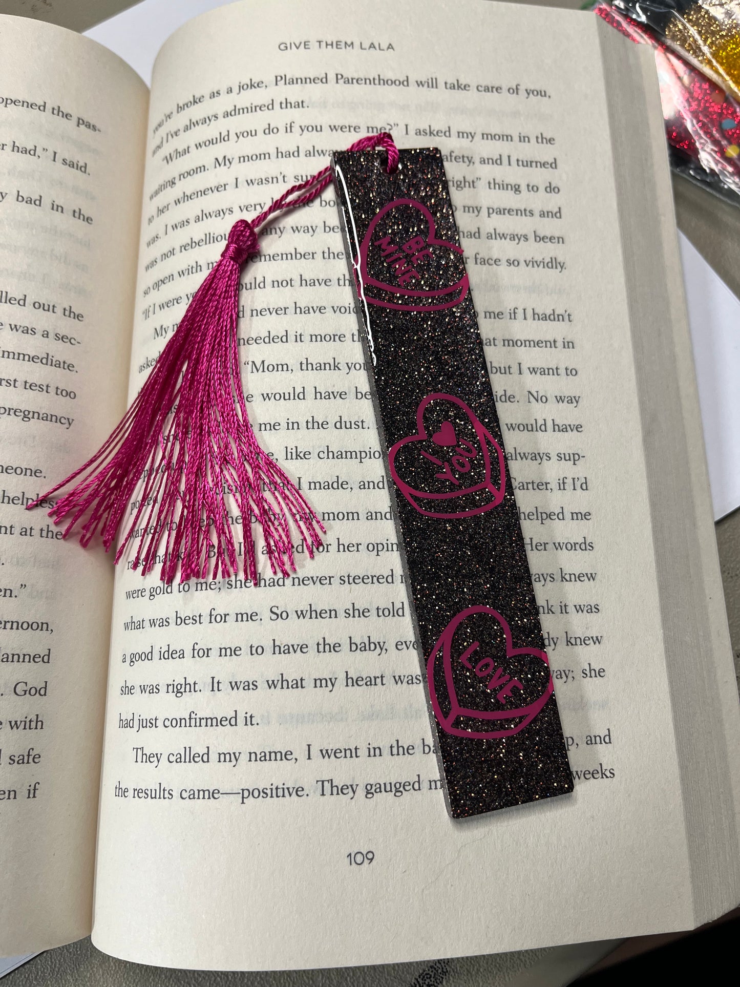 Glitter conversation Hearts