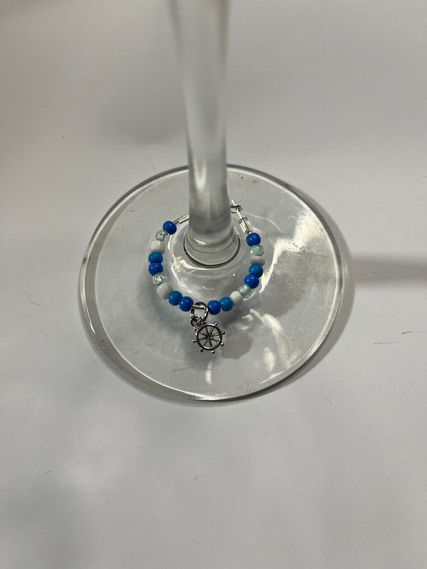 SHIPS WHEEL WINE CHARM