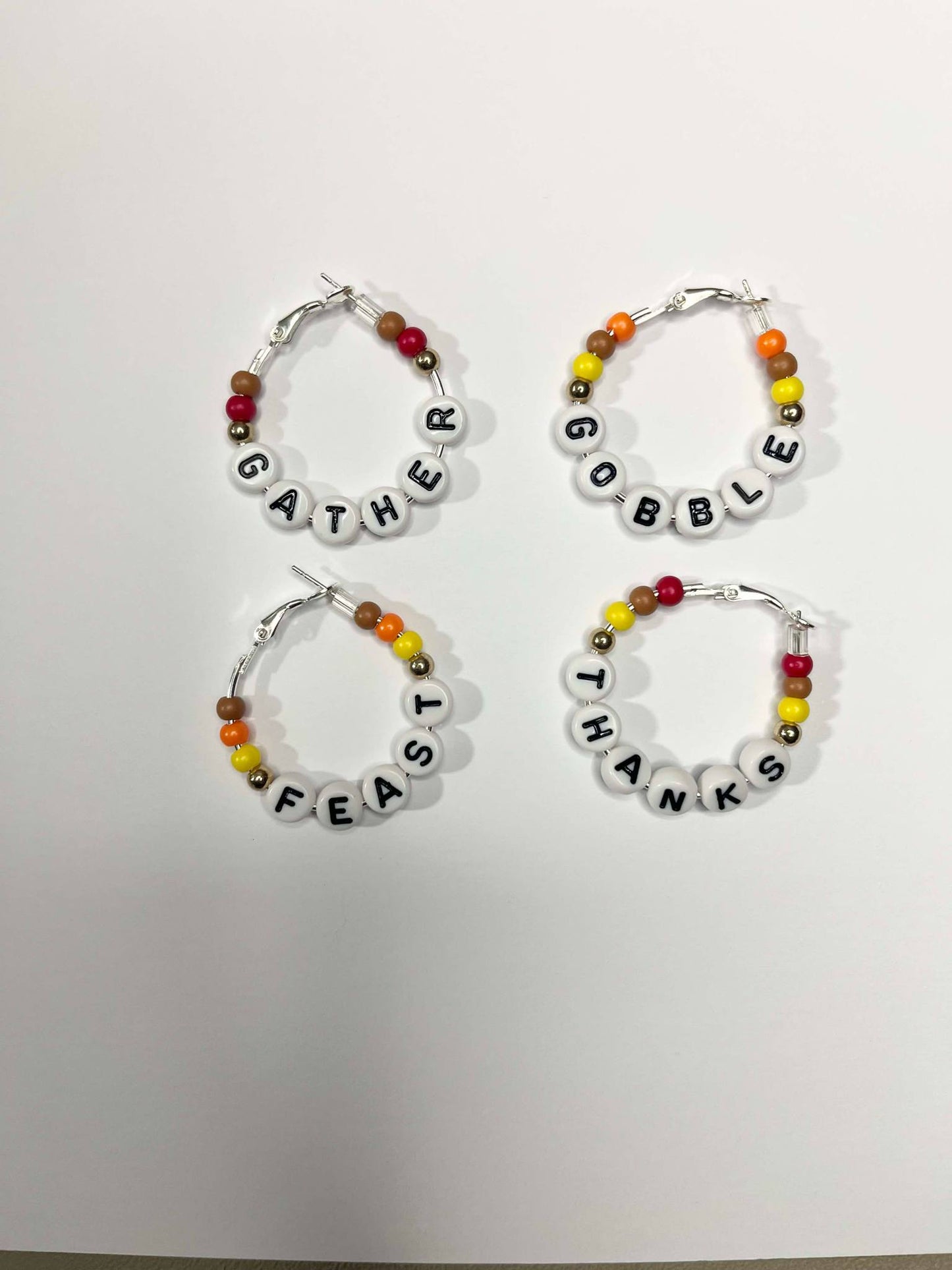 THANKSGIVING THEME WINE CHARM SET