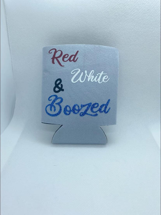Red White & Boozed Koozie