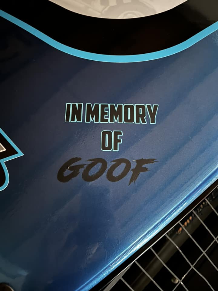 Custom vinyl decals for a racecar