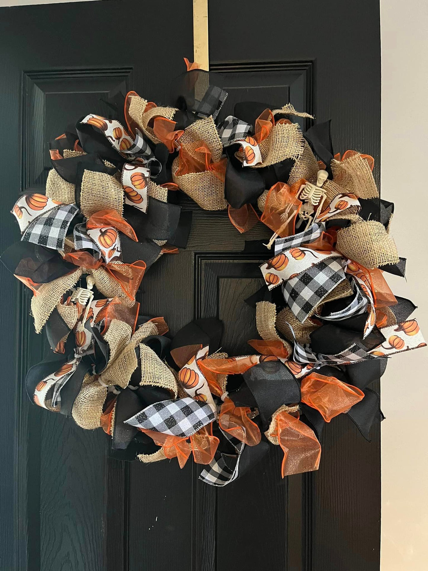 Halloween Ribbon Wreath