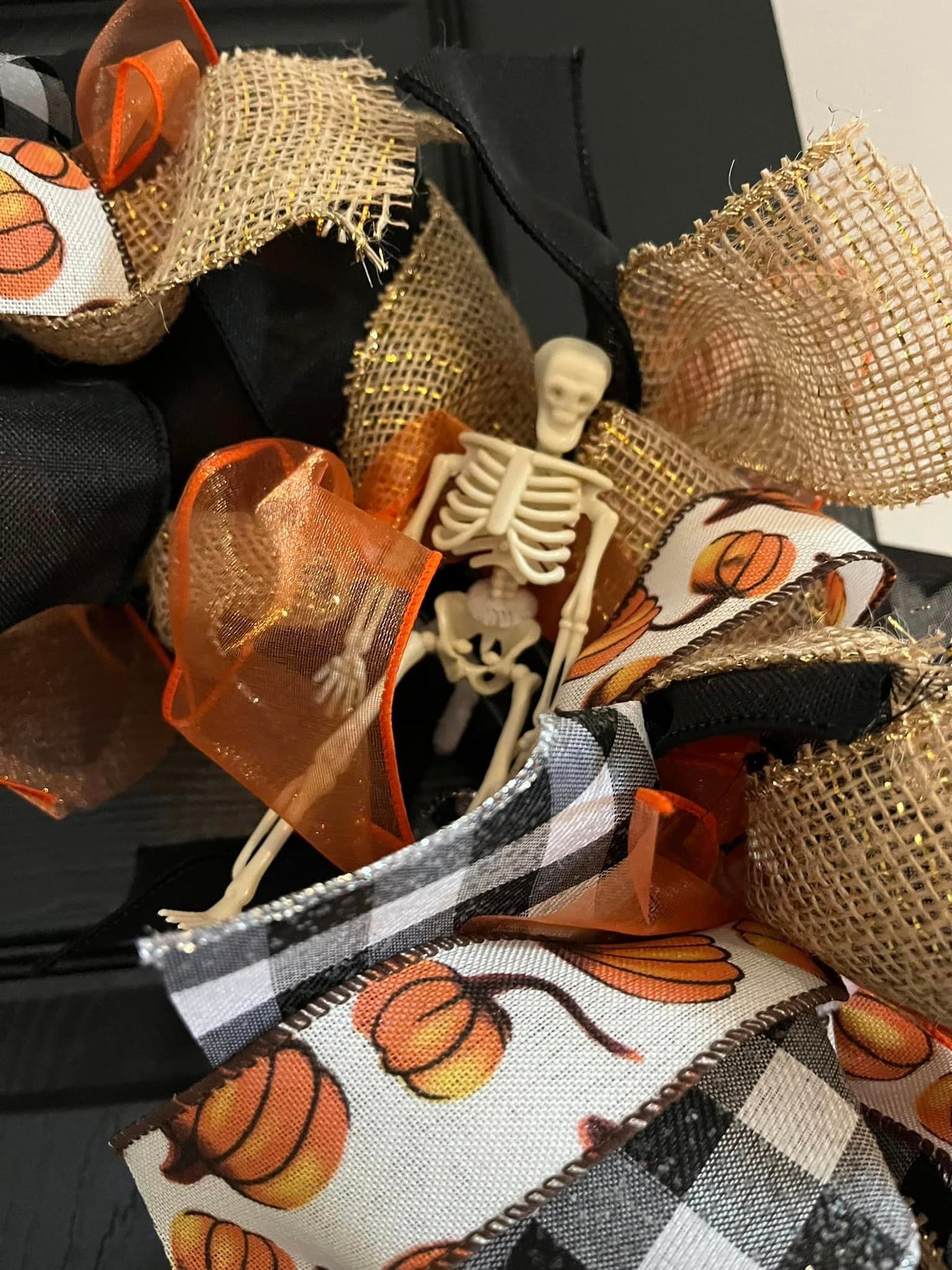 Halloween Ribbon Wreath