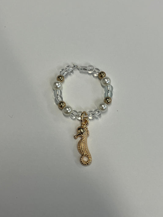 SEAHORSE WINE CHARM