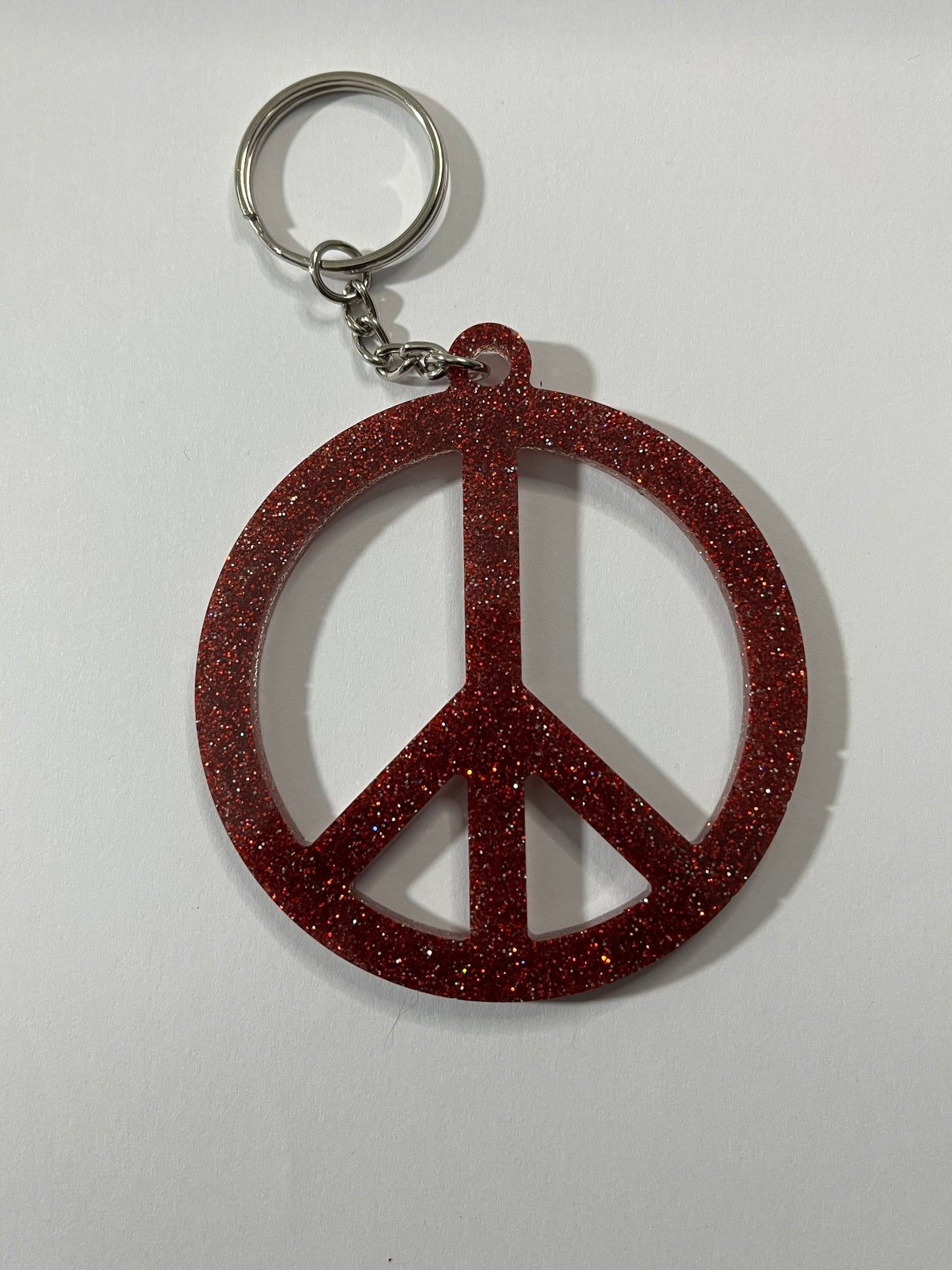 RED PEACE SIGN