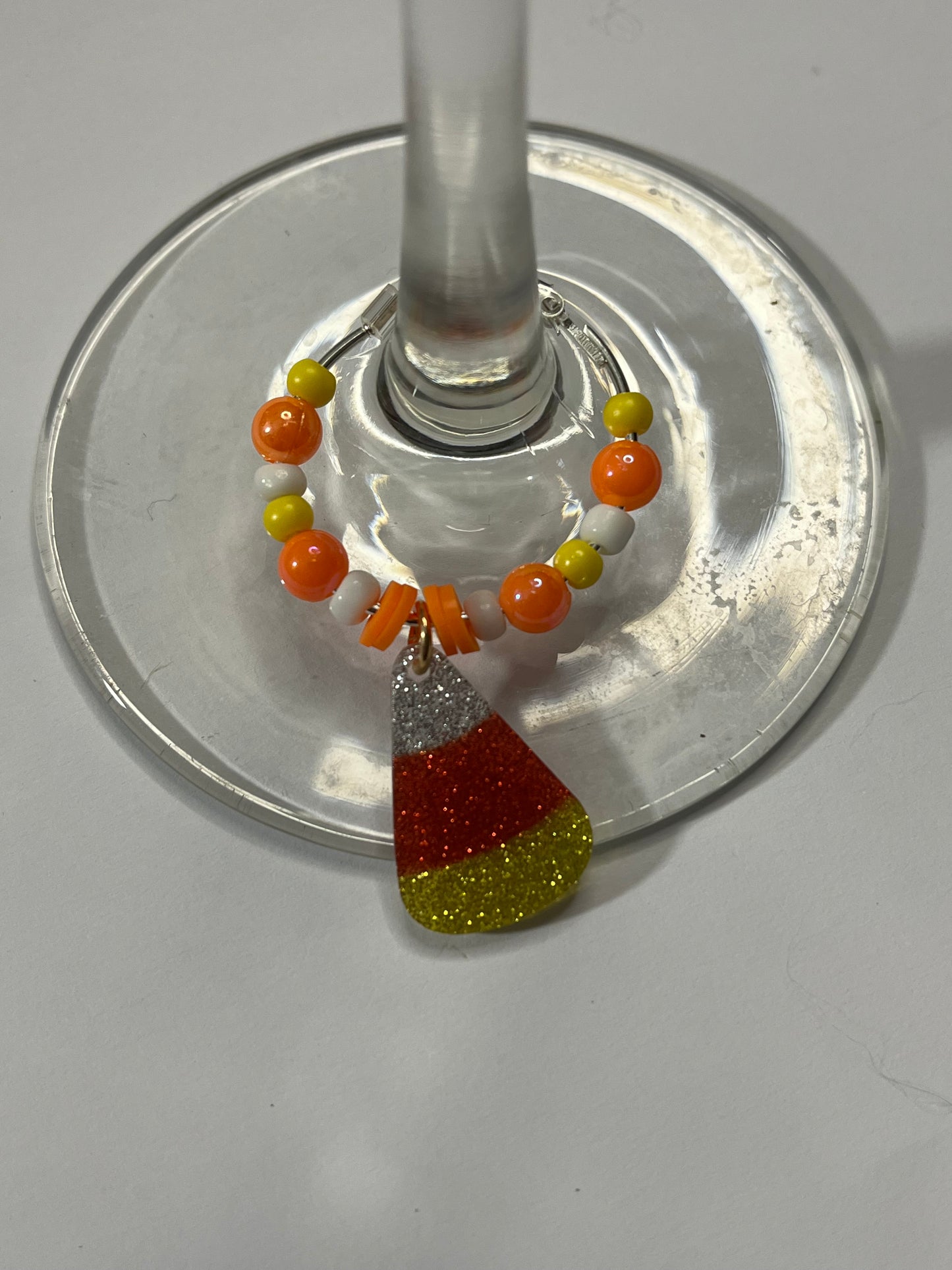 CANDY CORN WINE CHARM
