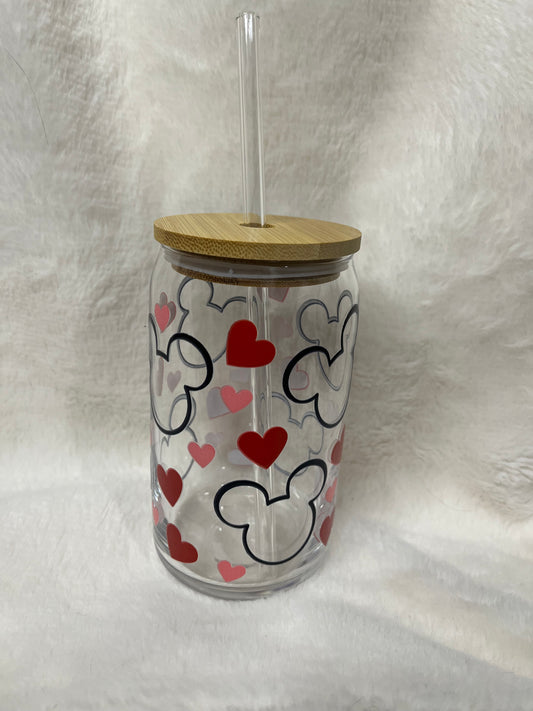 Mickey ear and hearts