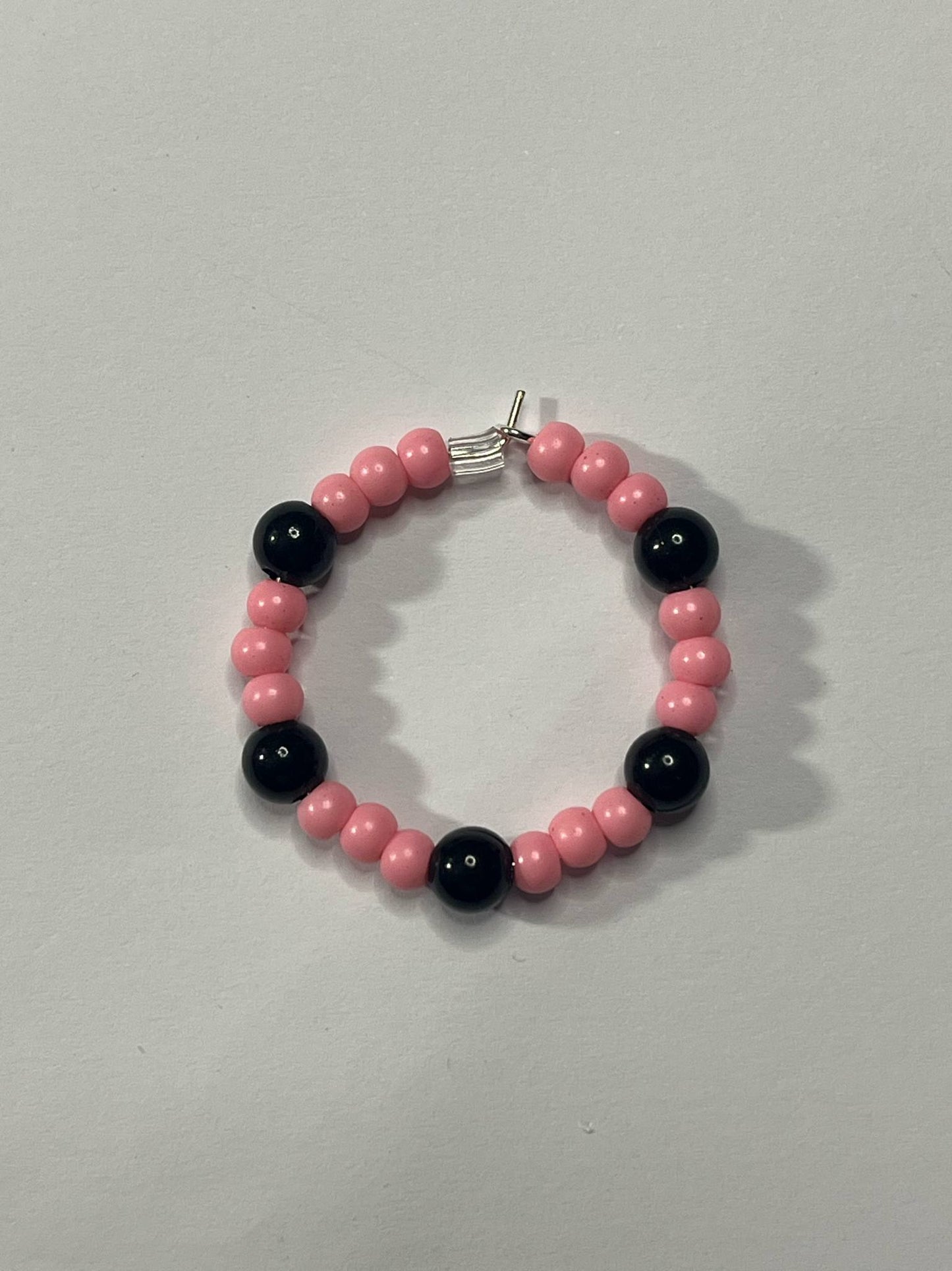PINK AND BLACK WINE CHARM