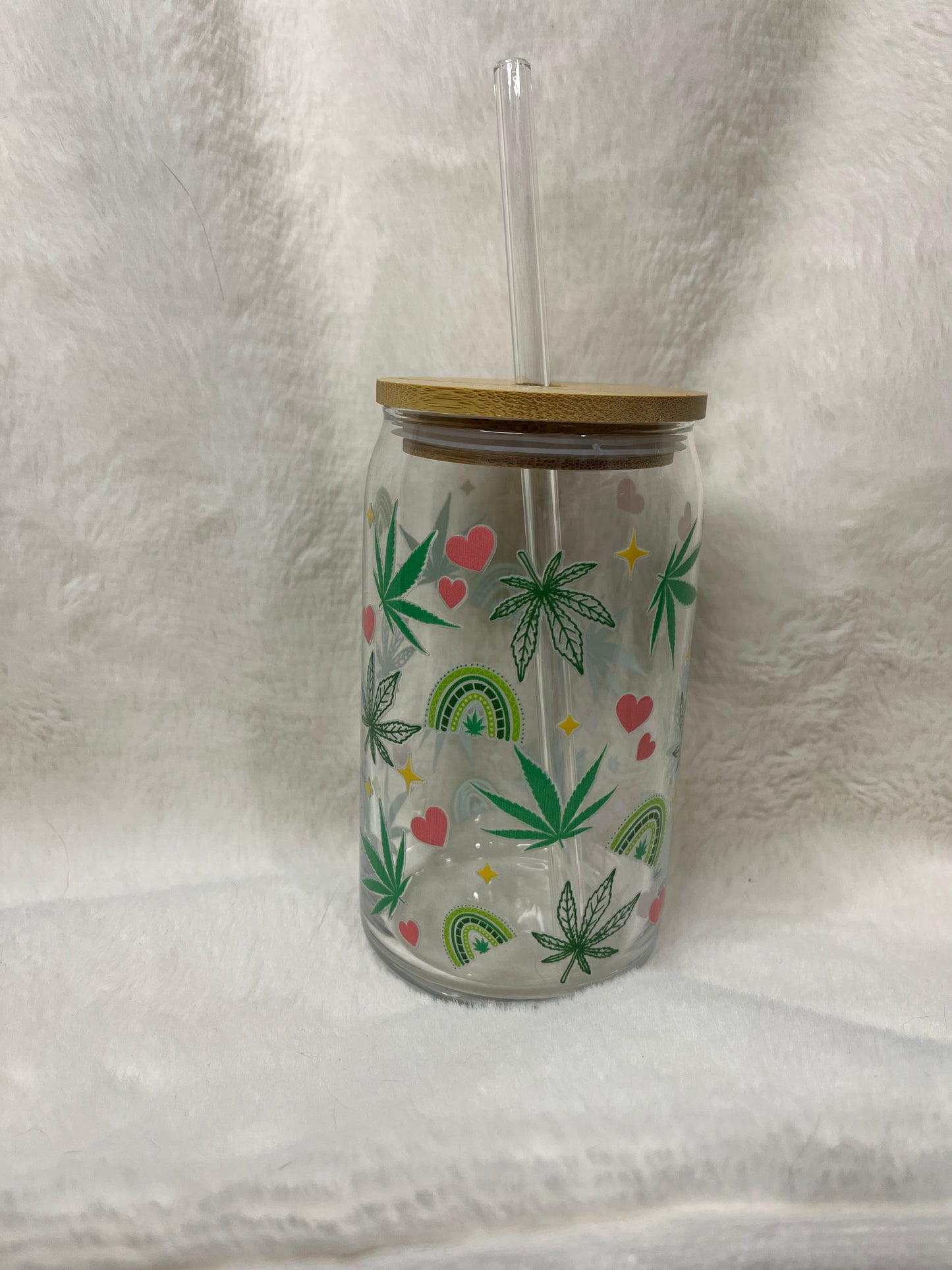 Marijuana hearts and rainbows