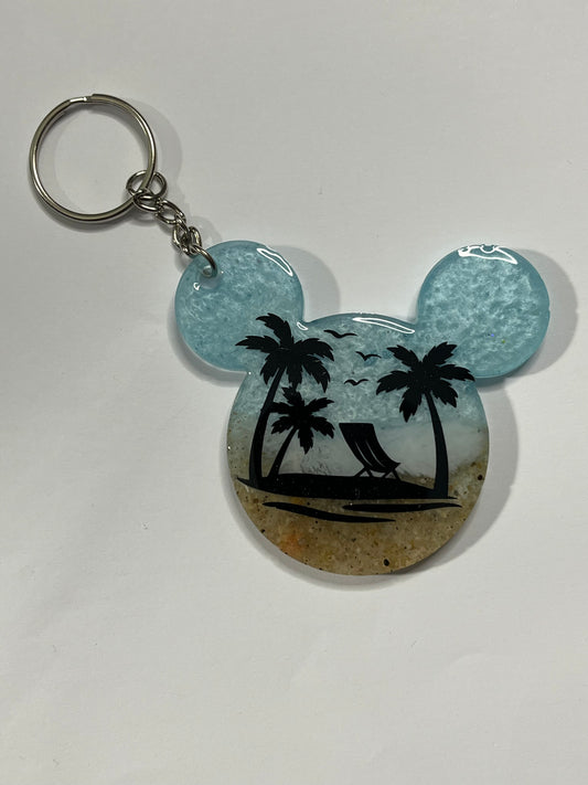 MICKEY EAR BEACH KEYCHAIN