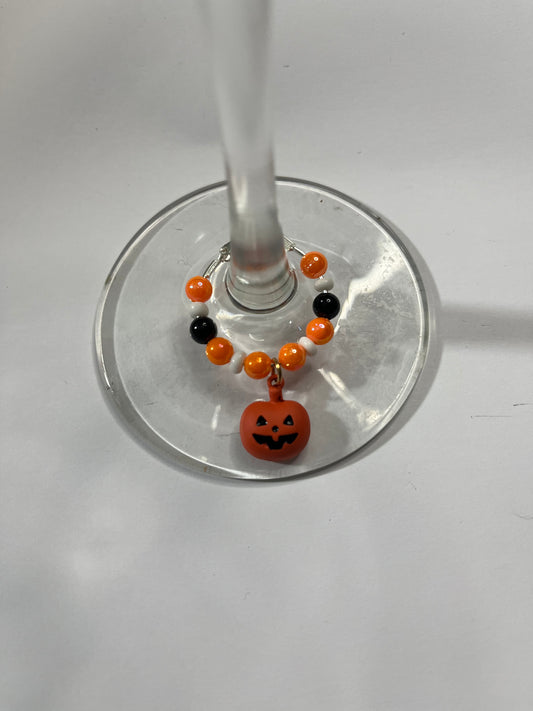 JACK-O-LANTERN WINE CHARM
