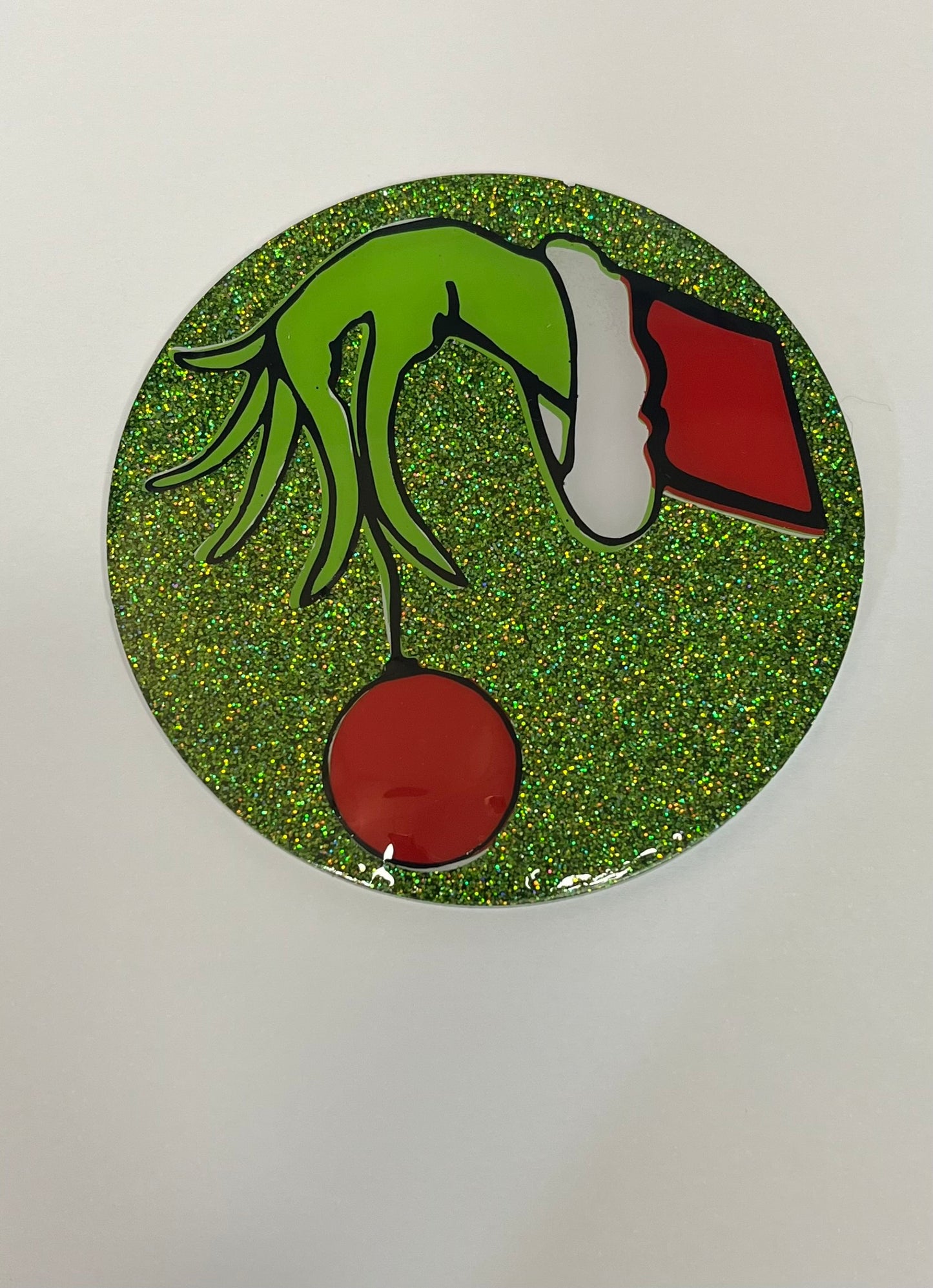 Grinch Hand Coaster