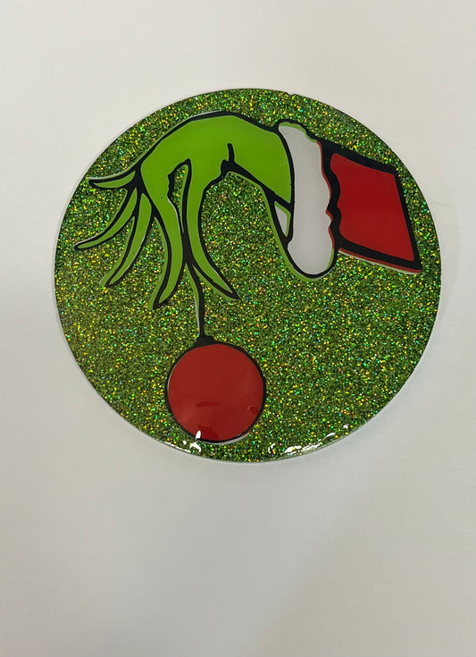 Grinch Hand Coaster