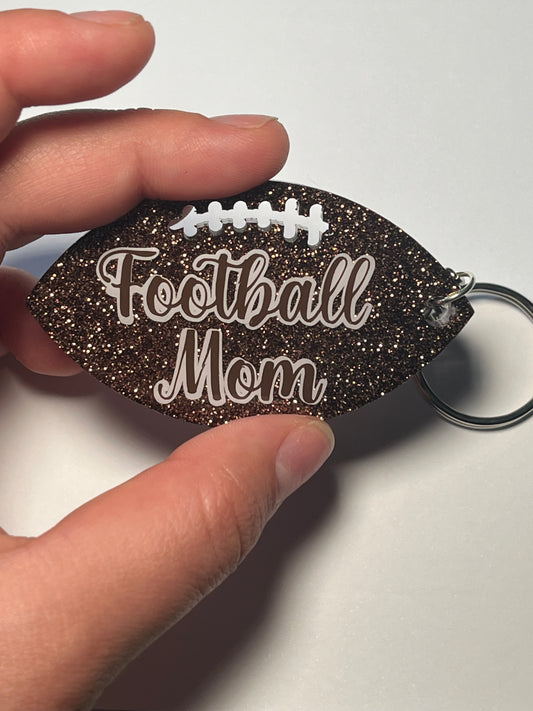 Football Mom Keychain