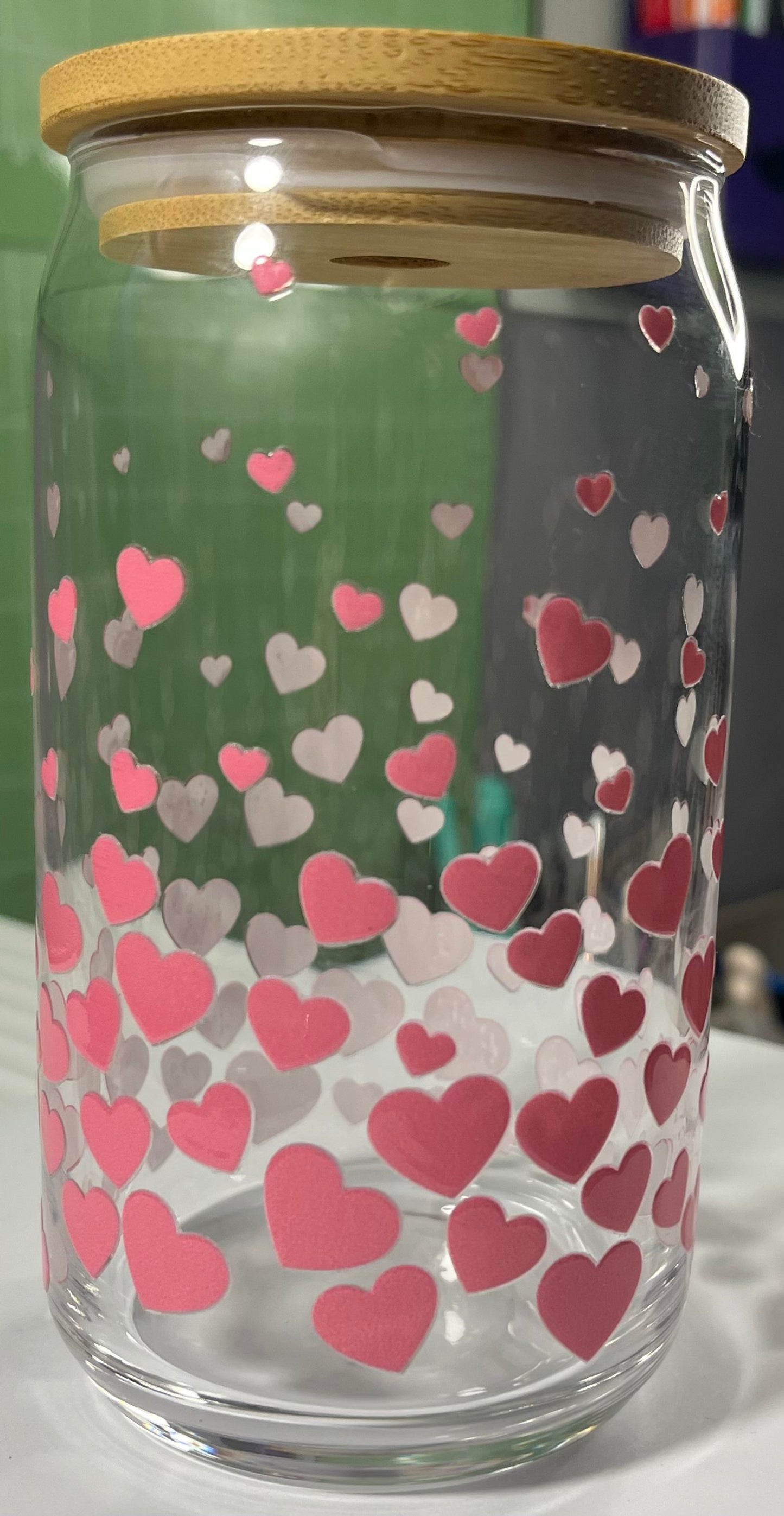 Pink Heart Ombre Tumbler