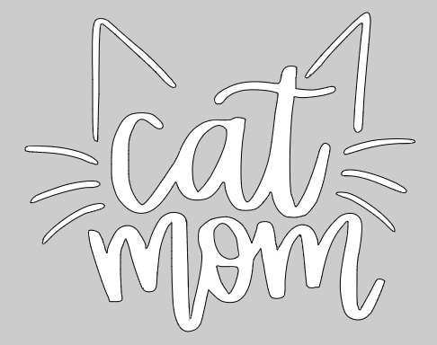 Cat Mom decal