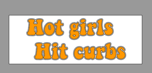 Hot girls Hit curbs