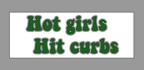 Hot girls Hit curbs