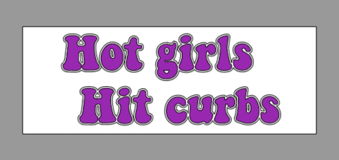 Hot girls Hit curbs