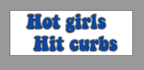 Hot girls Hit curbs