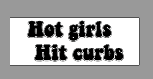 Hot girls Hit curbs